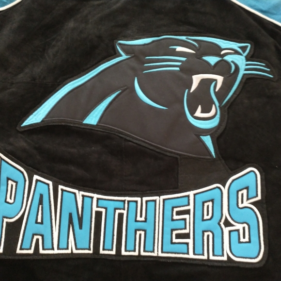 NFL Carolina Panthers Suede Leather Jacket - Picture 7 of 8
